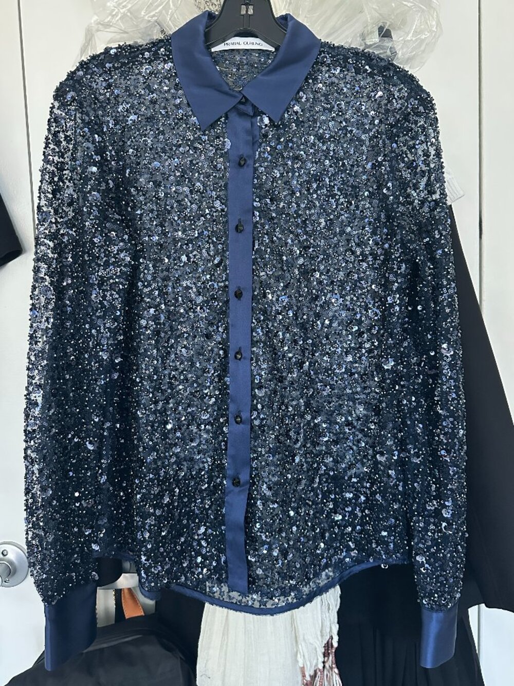 Crystal Embroidered Designer Brand Blouse (Brand New)